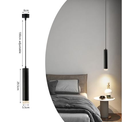 Immax NEO 07274W - LED RGB+CCT Lámpara colgante regulable NEO LITE PUNTO 1xGU10/6W/230V Wi-Fi Tuya