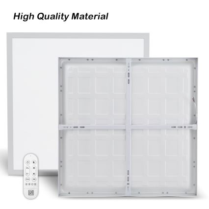Immax NEO 07277L - Luz de techo LED regulable para baño NEO LITE FRAME LED/50W/230V IP44 Wi-Fi Tuya +remote mando blanco