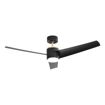 Immax NEO 07280L - Ventilador de techo LED regulable BEAUTY LED/18W/230V Wi-Fi Tuya negro + control remoto