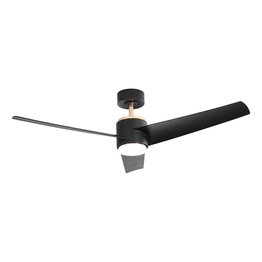 Immax NEO 07280L - Ventilador de techo LED regulable BEAUTY LED/18W/230V Wi-Fi Tuya negro + control remoto
