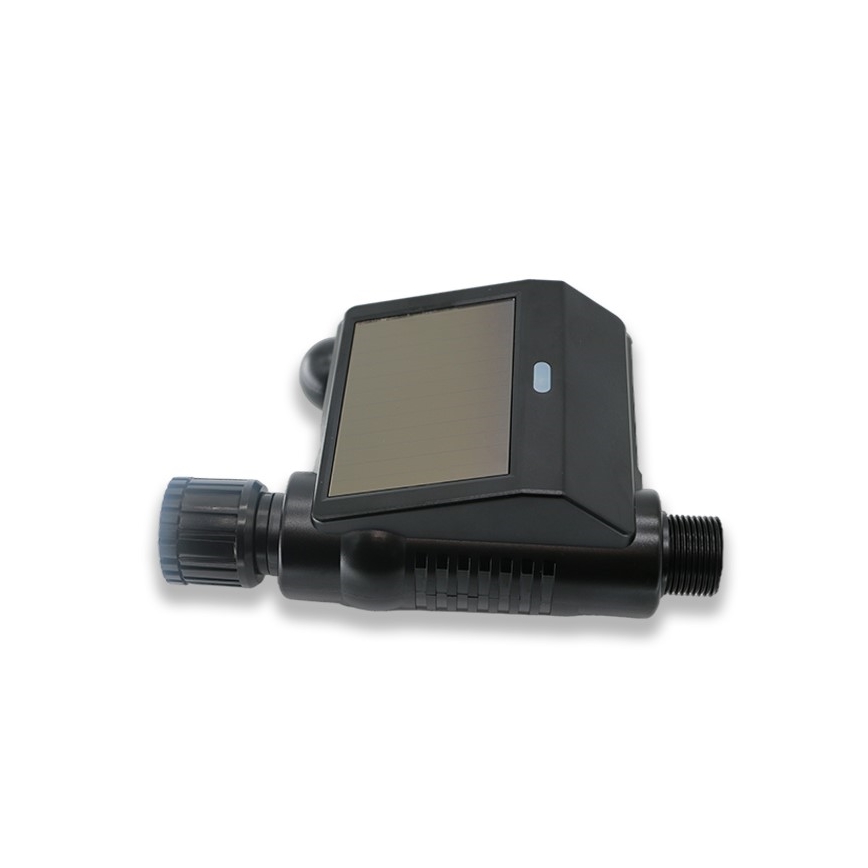 Immax NEO 07524L - Válvula de riego con panel solar 2xAA IP65 Tuya