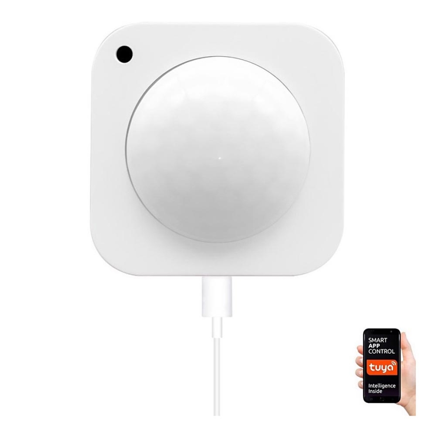 Immax NEO 07527L - Sensor de movimiento PIR inteligente 1xCR123A IP20 Tuya