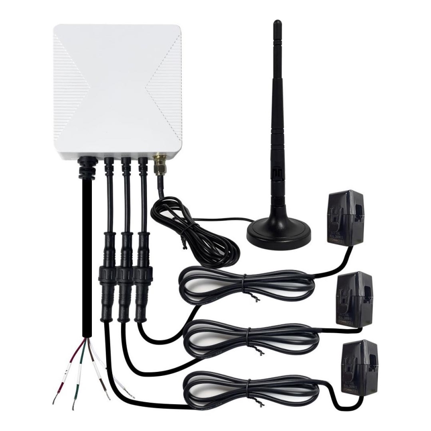 Immax NEO 07581L - Medidor inteligente de consumo eléctrico trifásico Wi-Fi Tuya