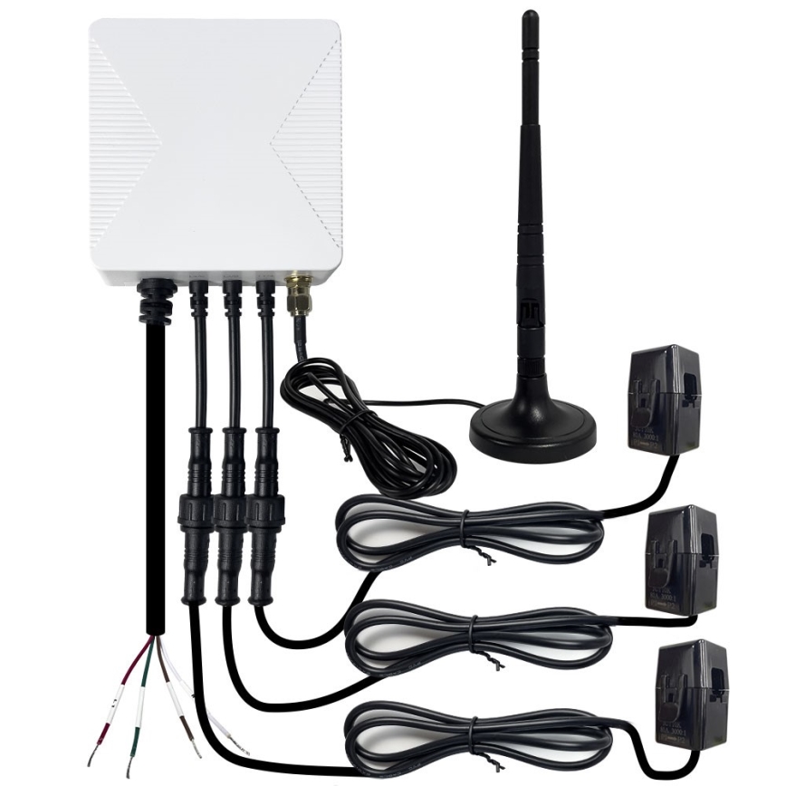 Immax NEO 07581L - Medidor inteligente de consumo eléctrico trifásico Wi-Fi Tuya