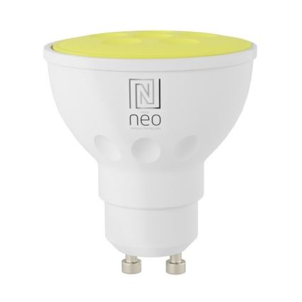 Immax NEO 07724L - LED RGB+CCT Bombilla regulable GU10/4,8W/230V 2700K Wi-Fi Tuya