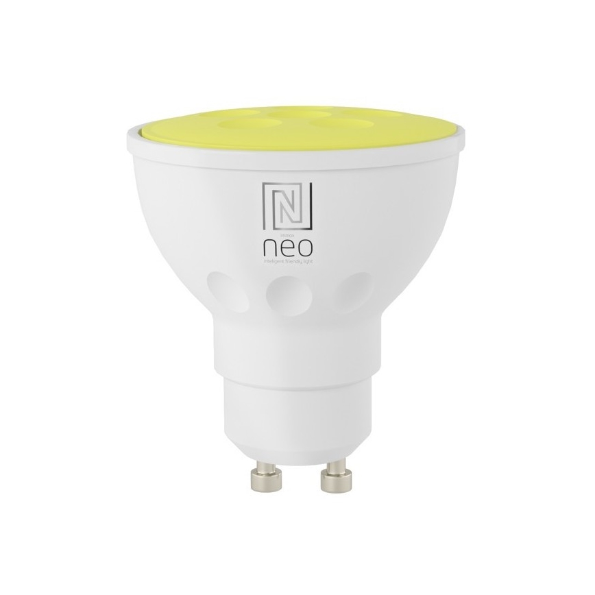 Immax NEO 07724L - LED RGB+CCT Bombilla regulable GU10/4,8W/230V 2700K Wi-Fi Tuya