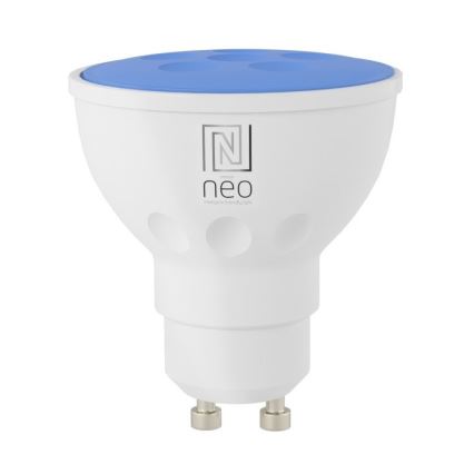 Immax NEO 07724L - LED RGB+CCT Bombilla regulable GU10/4,8W/230V 2700K Wi-Fi Tuya