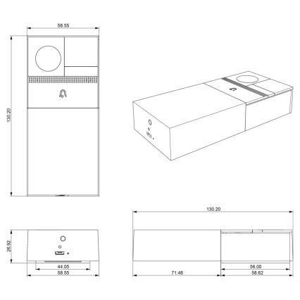 Immax NEO 07728L - Video timbre NEO LITE Smart Wi-Fi Tuya IP54