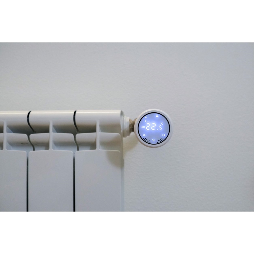 Immax NEO 07732L - Cabezal termostático 2xAA/3V Tuya