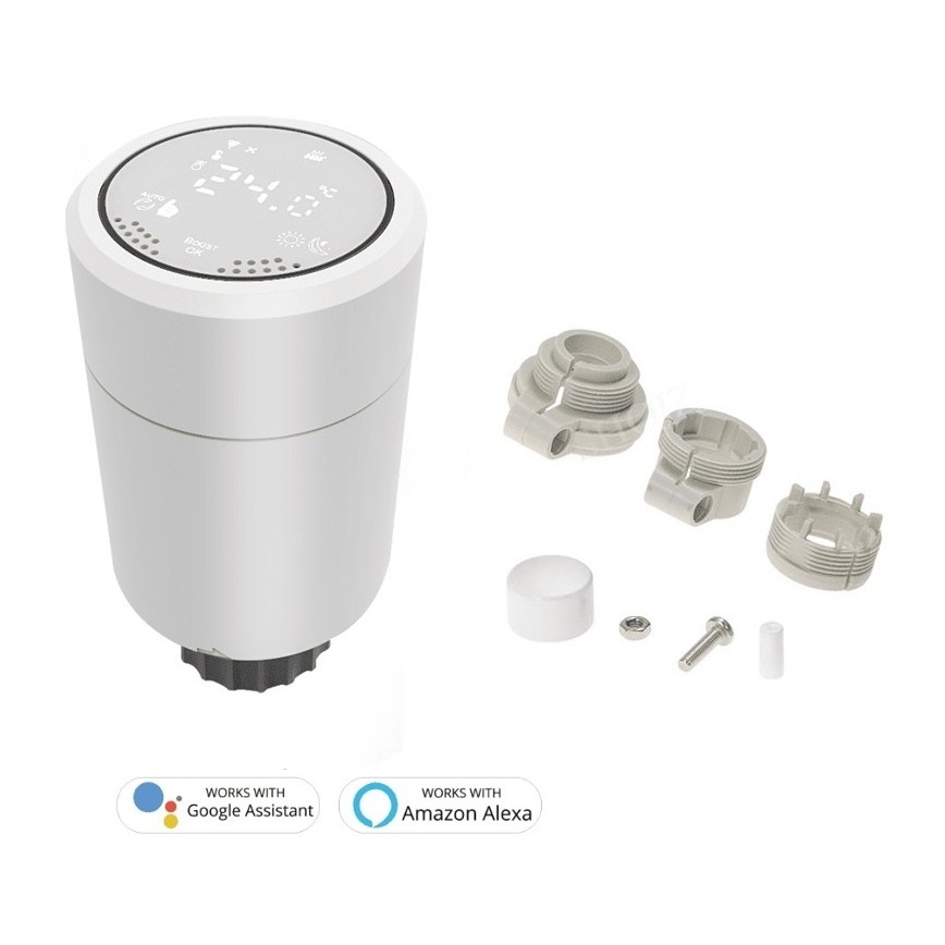 Immax NEO 07732L - Cabezal termostático 2xAA/3V Tuya