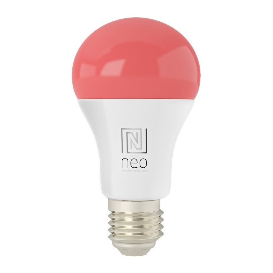 Immax NEO 07733L - Bombilla LED RGB+CCT regulable NEO LITE E27/11W/230V 2700 - 6500K Wi-Fi Tuya
