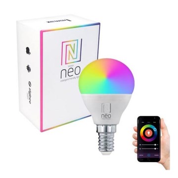 Immax NEO 07745L - LED RGB+CCT Bombilla regulable E14/6W/230V 2700-6500K Wi-Fi Tuya