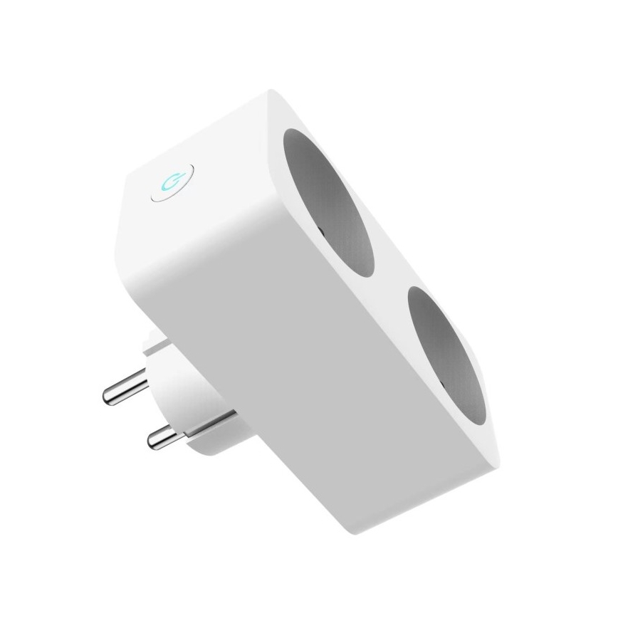 Immax NEO 07751L - Enchufe doble inteligente NEO LITE 2x16A/230V Wi-Fi Tuya