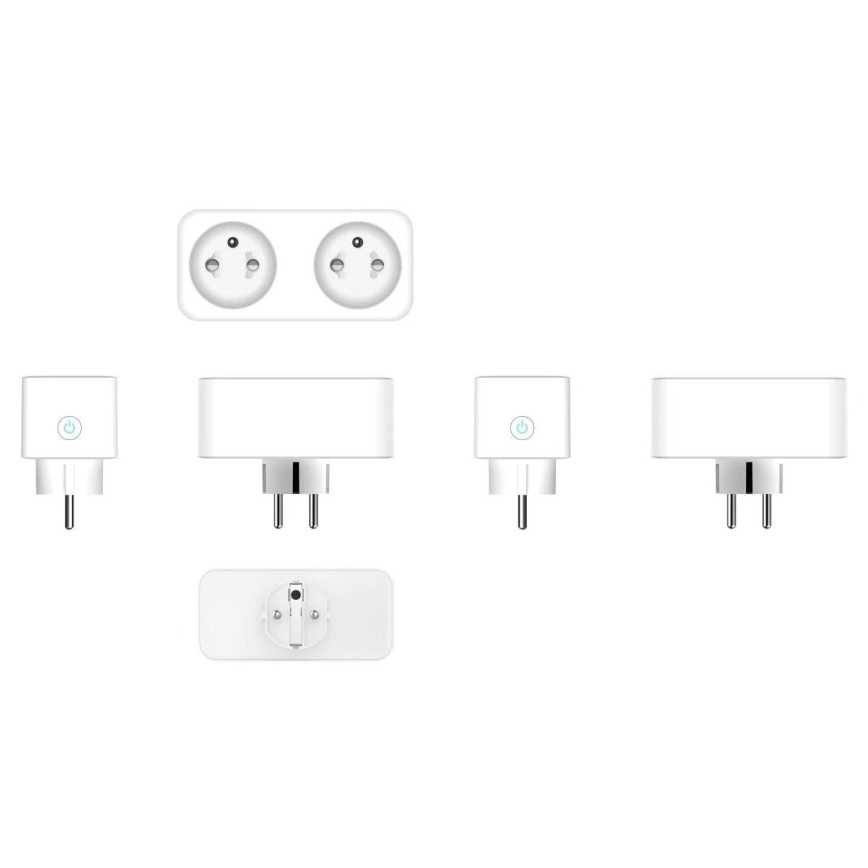 Immax NEO 07751L - Enchufe doble inteligente NEO LITE 2x16A/230V Wi-Fi Tuya