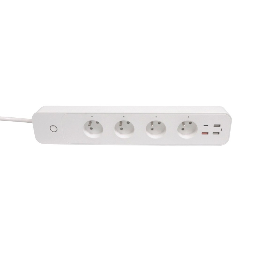 Immax NEO 07771L - Regleta NEO LITE Smart 4AC+3xUSB+1xUSB C Wi-Fi Tuya