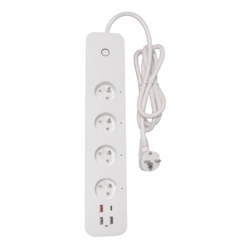 Immax NEO 07771L - Regleta NEO LITE Smart 4AC+3xUSB+1xUSB C Wi-Fi Tuya