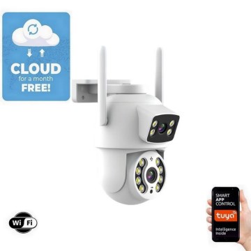 Immax NEO 07783L - Cámara inteligente para exteriores con sensor DOUBLE 355° P/T 2x2MP IP65 Wi-Fi Tuya