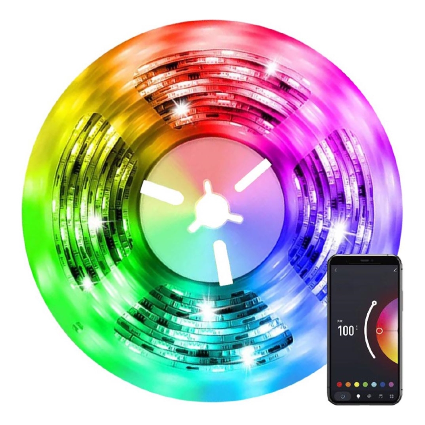 Immax NEO 07790L - LED RGB+CCT Tira regulable NEO SMART LED/15W/230V 3m IP65 Wi-Fi Tuya