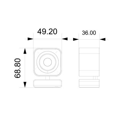Immax NEO 07796L - Cámara interior inteligente con sensor LITTLE CUBE 3MP 5V Wi-Fi Tuya