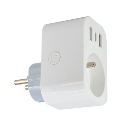 Immax NEO 07799L - Inteligente regleta multicontactos 16A/230V + 2xUSB+1xUSB C Wi-Fi Tuya