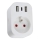 Immax NEO 07799L - Inteligente regleta multicontactos 16A/230V + 2xUSB+1xUSB C Wi-Fi Tuya