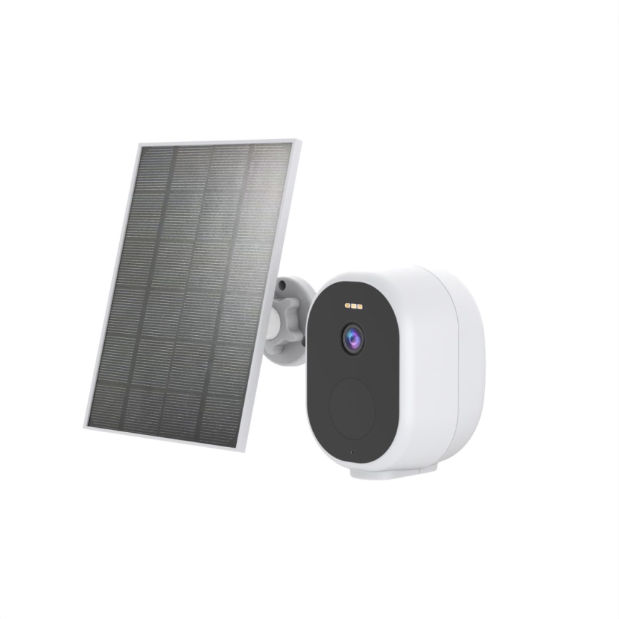 Immax NEO 07802L - Cámara solar inteligente para exteriores con sensor BARREL 5000 mAh Wi-Fi Tuya IP65