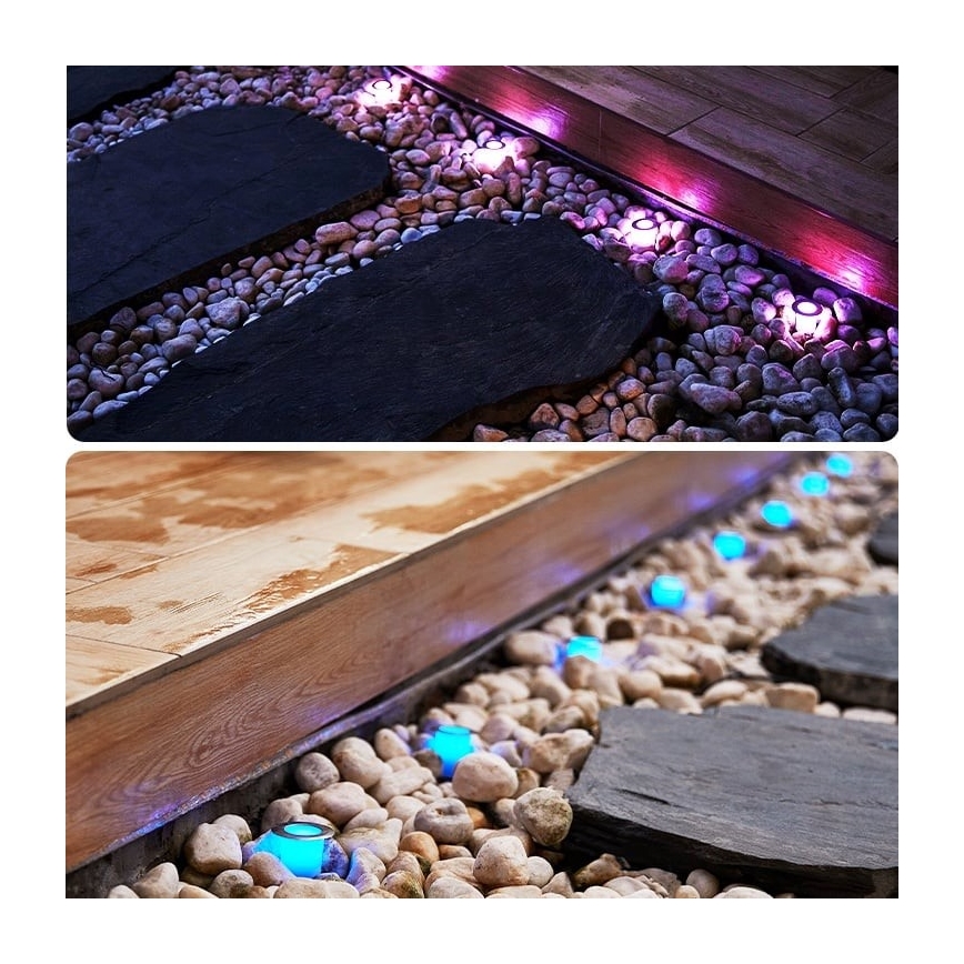 Immax NEO 07905L - Lámpara solar LED RGB regulable ESTRELAS 8xLED/0,25W/5V IP65 Tuya 2200 mAh