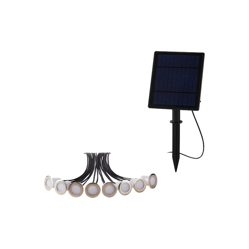 Immax NEO 07905L - Lámpara solar LED RGB regulable ESTRELAS 8xLED/0,25W/5V IP65 Tuya 2200 mAh