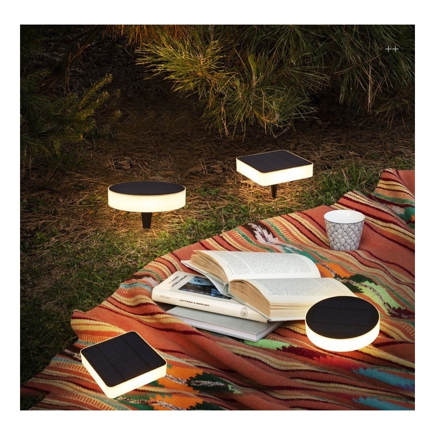 Immax NEO 07911L - LED RGB Lámpara solar regulable con sensor NEO LITE LED/1W/5V cuadrado IP54 Tuya 1300 mAh