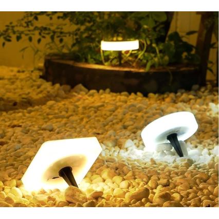 Immax NEO 07911L - LED RGB Lámpara solar regulable con sensor NEO LITE LED/1W/5V cuadrado IP54 Tuya 1300 mAh