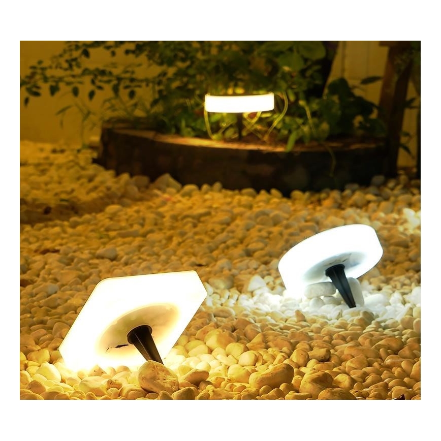 Immax NEO 07911L - LED RGB Lámpara solar regulable con sensor NEO LITE LED/1W/5V cuadrado IP54 Tuya 1300 mAh