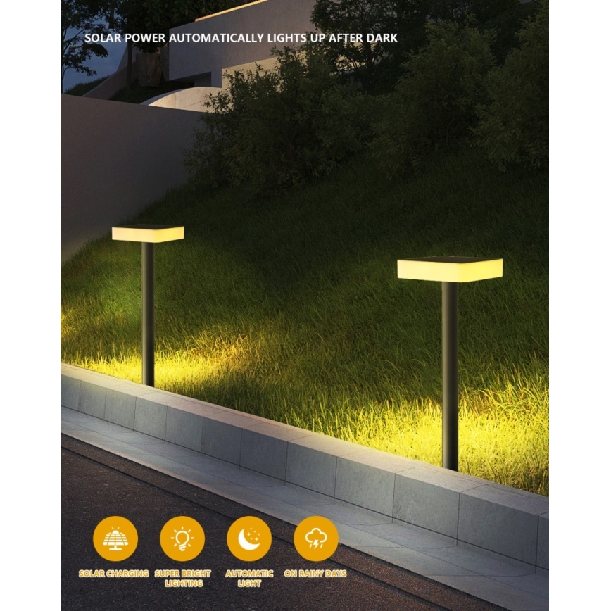 Immax NEO 07911L - LED RGB Lámpara solar regulable con sensor NEO LITE LED/1W/5V cuadrado IP54 Tuya 1300 mAh