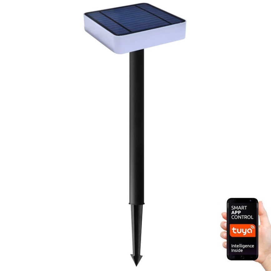 Immax NEO 07911L - LED RGB Lámpara solar regulable con sensor NEO LITE LED/1W/5V cuadrado IP54 Tuya 1300 mAh