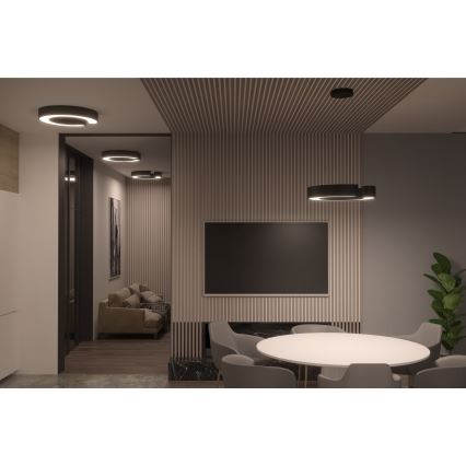 Immax NEO 7133 - LED SMART Plafón con dimmer CÉČKO LED/52W/230V + control remoto 60 cm Tuya ZigBee