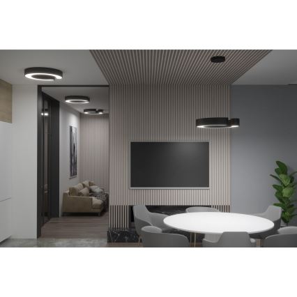 Immax NEO 7133 - LED SMART Plafón con dimmer CÉČKO LED/52W/230V + control remoto 60 cm Tuya ZigBee