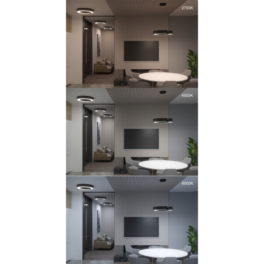 Immax NEO 7133 - LED SMART Plafón con dimmer CÉČKO LED/52W/230V + control remoto 60 cm Tuya ZigBee