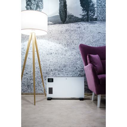 Immax NEO 07760L - Calentador/convector eléctrico 1000/1300/2300W LCD/temporizador/TURBO/termostato Wi-Fi Tuya + CR