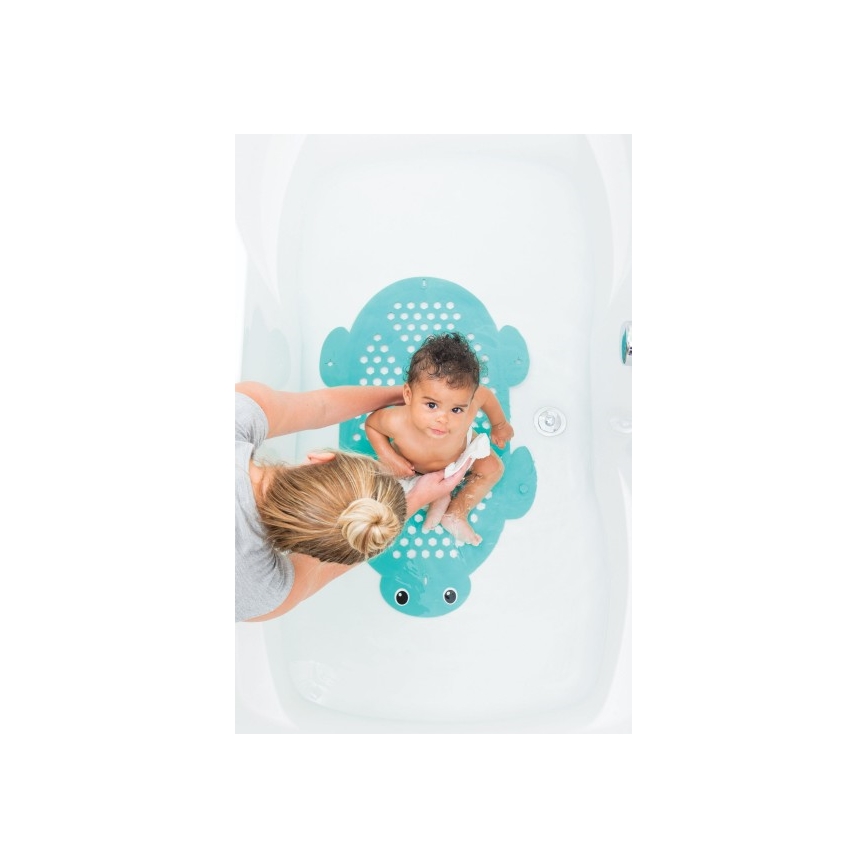 Infantino - Alfombra de baño antideslizante 2en1 tortuga