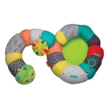 Infantino - Almohada para la barriguita de los niños 2en1 oruga