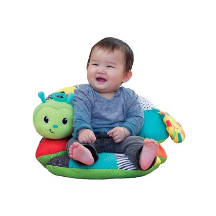Infantino - Almohada para la barriguita de los niños 2en1 oruga