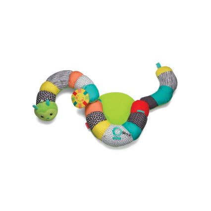 Infantino - Almohada para la barriguita de los niños 2en1 oruga