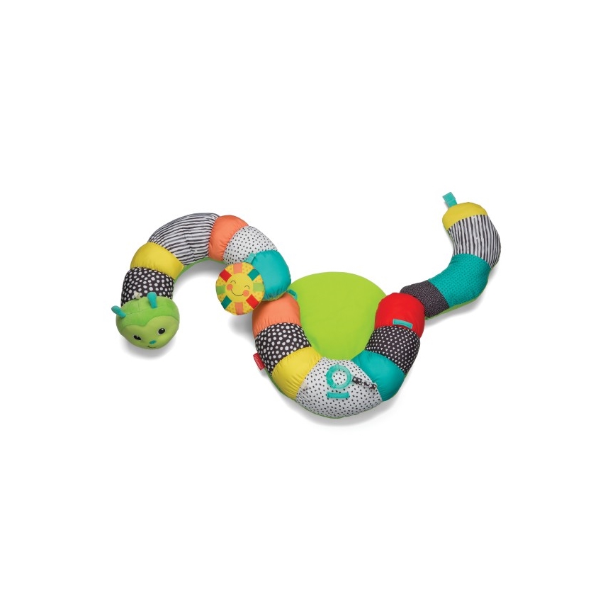 Infantino - Almohada para la barriguita de los niños 2en1 oruga