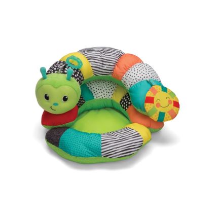 Infantino - Almohada para la barriguita de los niños 2en1 oruga