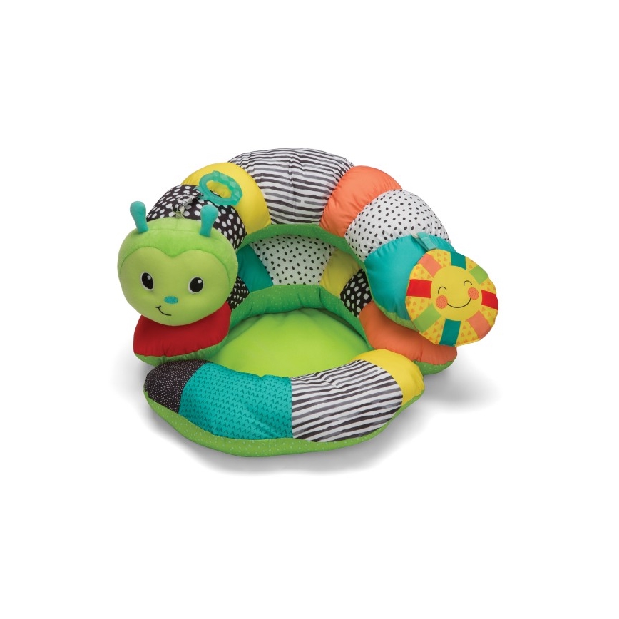 Infantino - Almohada para la barriguita de los niños 2en1 oruga