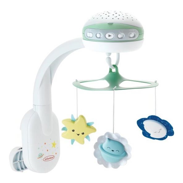 Infantino - Cuna para bebé móvil con melody 3en1 3xAA verde