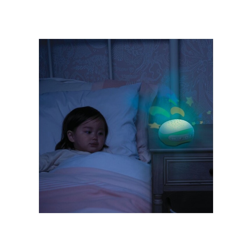 Infantino - Cuna para bebé móvil con melody 3en1 3xAA verde