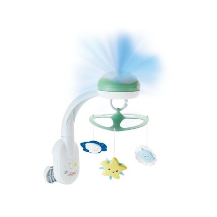 Infantino - Cuna para bebé móvil con melody 3en1 3xAA verde