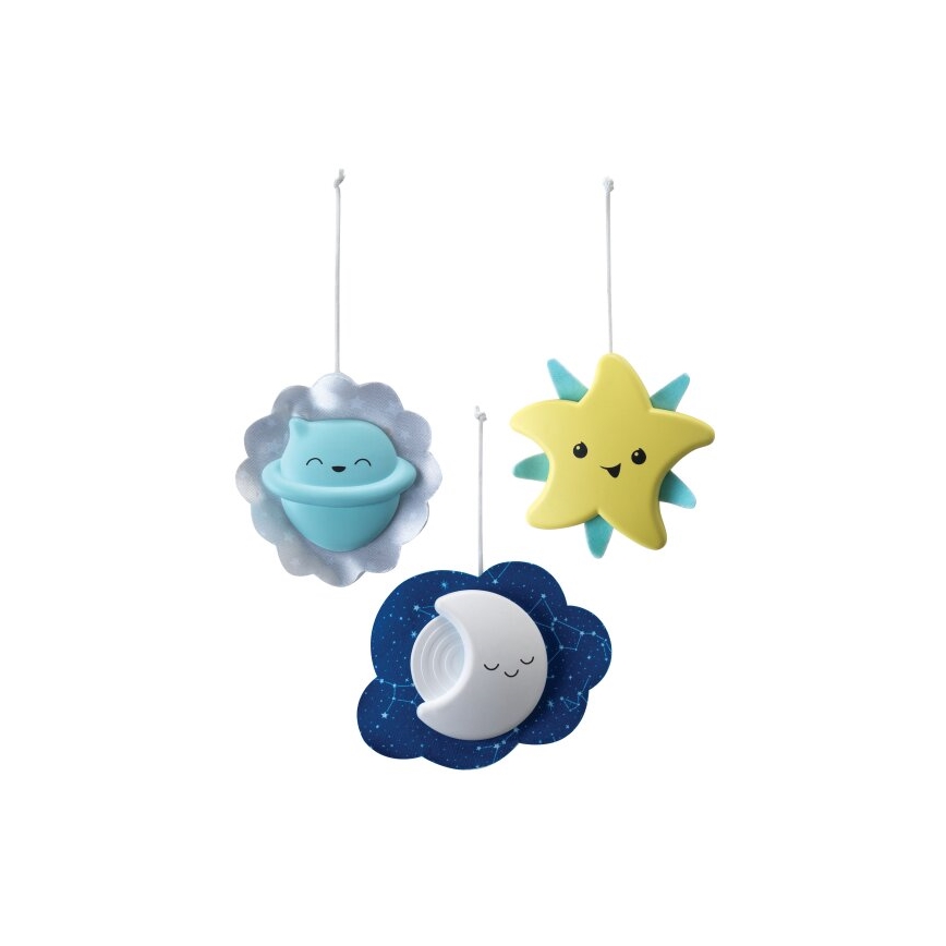 Infantino - Cuna para bebé móvil con melody 3en1 3xAA verde
