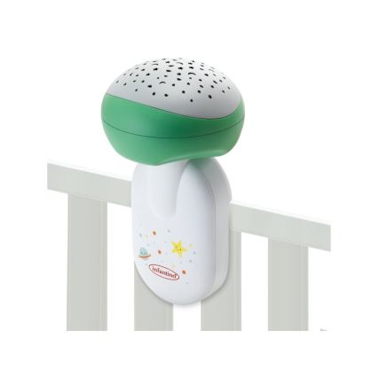 Infantino - Cuna para bebé móvil con melody 3en1 3xAA verde