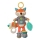Infantino - Juguete de peluche con mordedor 30 cm male zorro